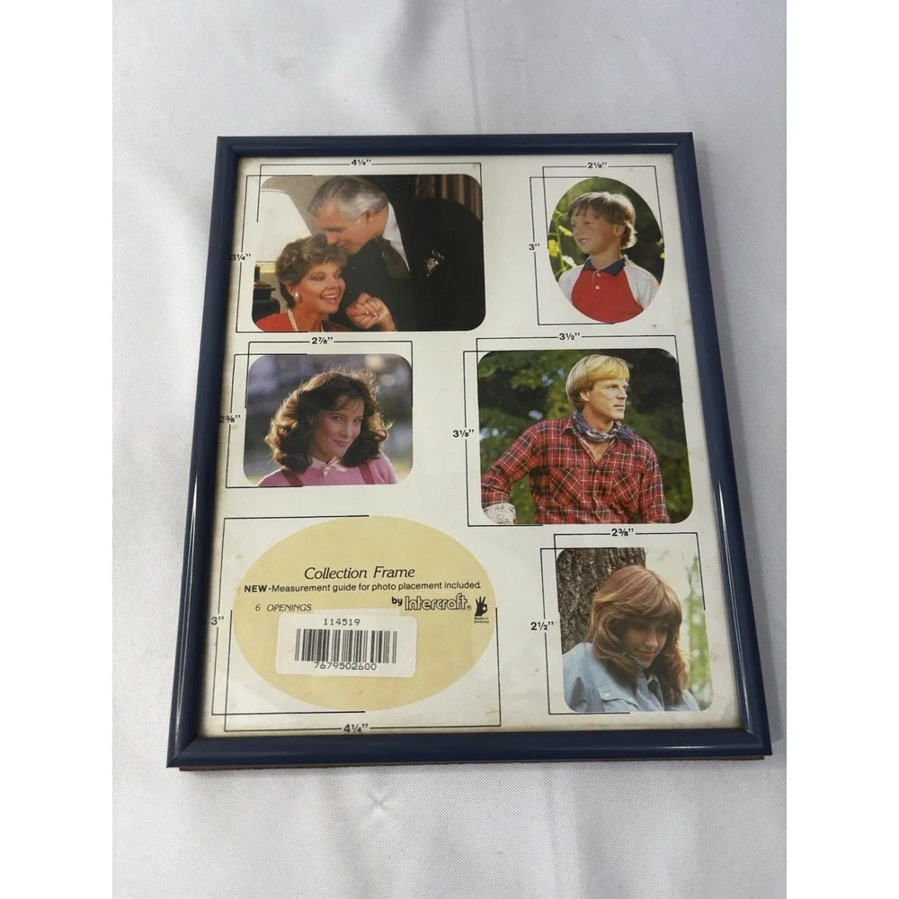 📷Vintage 1990s Intercraft Collage Frame 6 Openings‎ 9